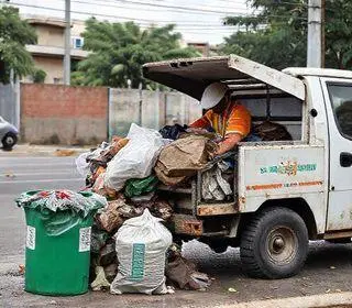limpeza e coleta de entulhos