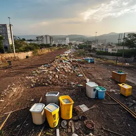 descarte de lixo inadequado