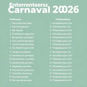 Lista preliminar dos empreendedores inscritos no Edital Carnaval 2026