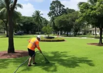 limpeza e manutenção nos parques