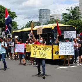 greve estudantes Ufac transporte coletivo