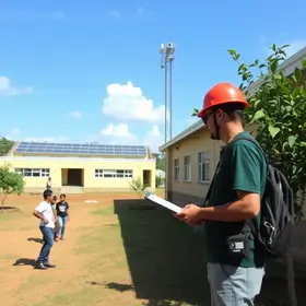 Alunos da New Solar School