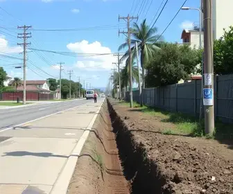 obras de drenagem e saneamento