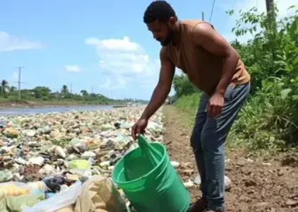 ação de limpeza