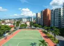 quadra esportiva do Nova Estação