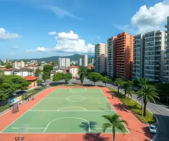quadra esportiva do Nova Estação