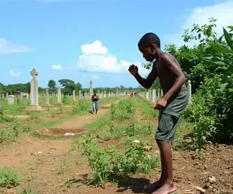trabalho infantil em cemitérios